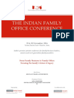 The Indian Family Office Conference: From Family Business To Family Office: Securing The Family's Future & Legacy