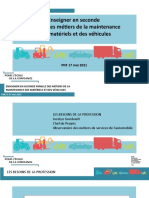 Enseigner en Seconde Famille Des Métiers de La Maintenance Des Matériels Et Des Véhicules