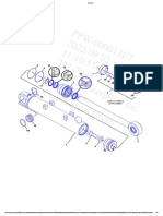 Exploded view of cylinder group for bulldozer