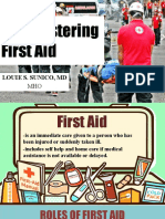 Administering First Aid: Louie S. Sunico, MD