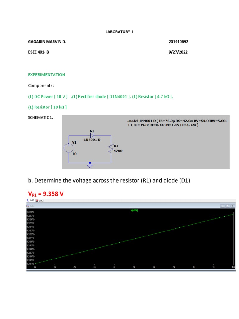 Set Problem 1 PDF Diode Electrical Network