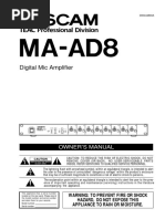 MA-AD8 Manual