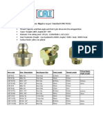 Self-Forming Thread Grease Nipples As Per Standard DIN 71412