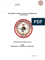Reglamento General Cuerpo de Bomberos de Antofagasta