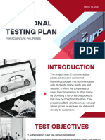 Functional Testing Plan: For Accenture Philippines