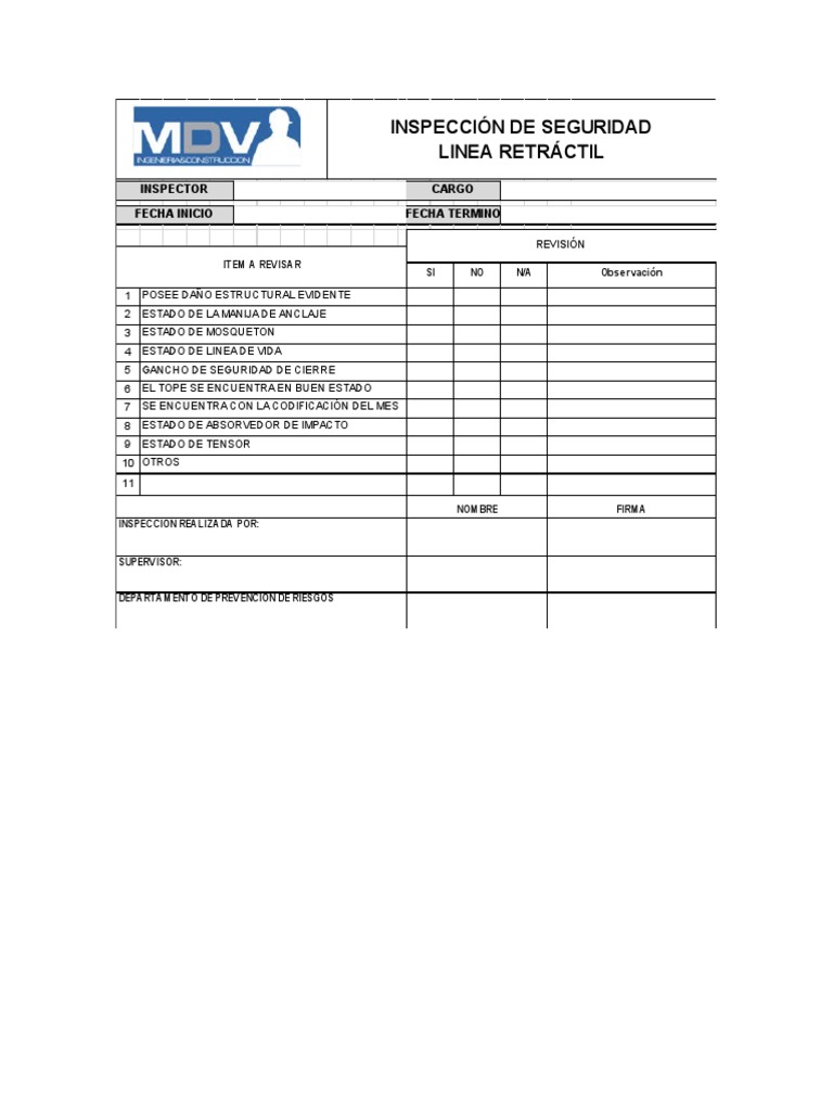 Check List Retractil | PDF