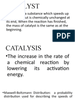 Catalysts and reaction rates