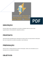 Critérios de Projeto de Instalação Elétrica de Baixa Tensão em Edifícios