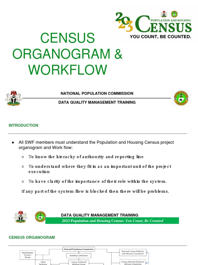 Census Organogram & Workflow: National Population Commission Data ...