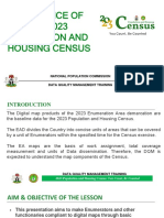 Importance of MAPS IN 2023 Population and Housing Census
