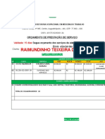 Orçamento Raimundino Teixeira Da Silva