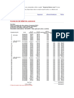 Planilha de Débitos Judiciais: Imprimir Alterar/Atualizar Voltar