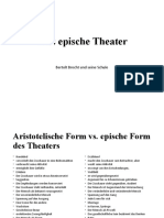 Das Epische Theater: Bertolt Brecht Und Seine Schule