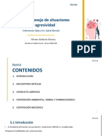 Tema 5: Manejo de Situaciones de Agresividad: Enfermería Clínica II y Salud Mental