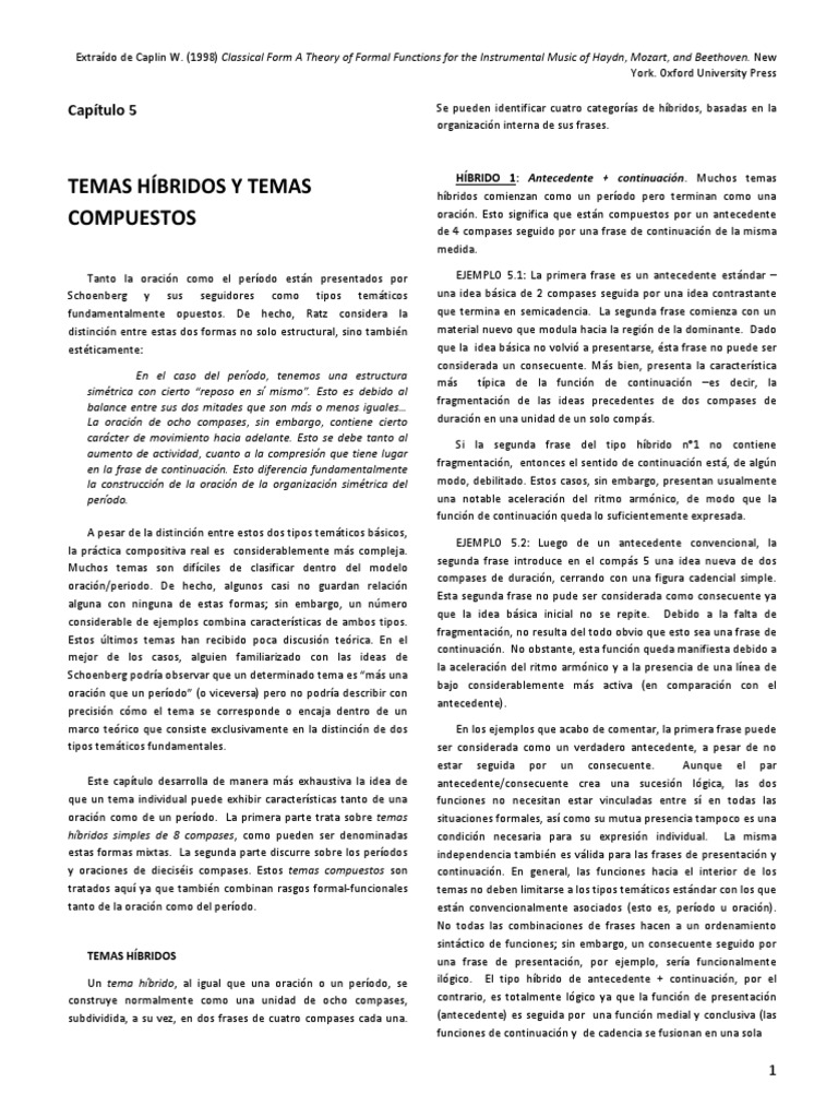 Temas h bridos y temas compuestos cap tulo 5 pdf ritmo tecnicas