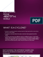 Cyclone / Earthquake Prone Areas of The World: Holiday Homework English