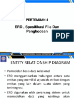 ERD, Spesifikasi File Dan Pengkodean: Pertemuan 4
