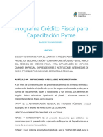 Bases y Condiciones Credito Fiscal para Capacitacion Pyme 2020. Anexo 1 Version Final 9.6.2020