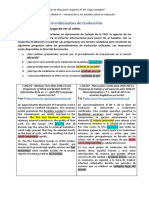 Procedimientos de traducción en documentos de la FAO