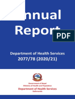 Annual: Department of Health Services