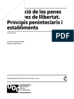 L'execució de Les Penes Privatives de Llibertat. Principis Peninteciaris I Establiments