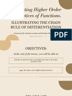 Computing Higher Order Derivatives of Functions,: Illustrating The Chain Rule of Differentiation
