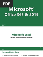 Excel 365-2019 Lesson 5 Presentation