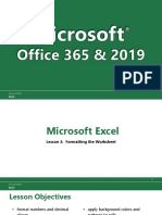 Excel 365-2019 Lesson 3 Presentation