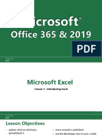 Excel 365-2019 Lesson 1 Presentation