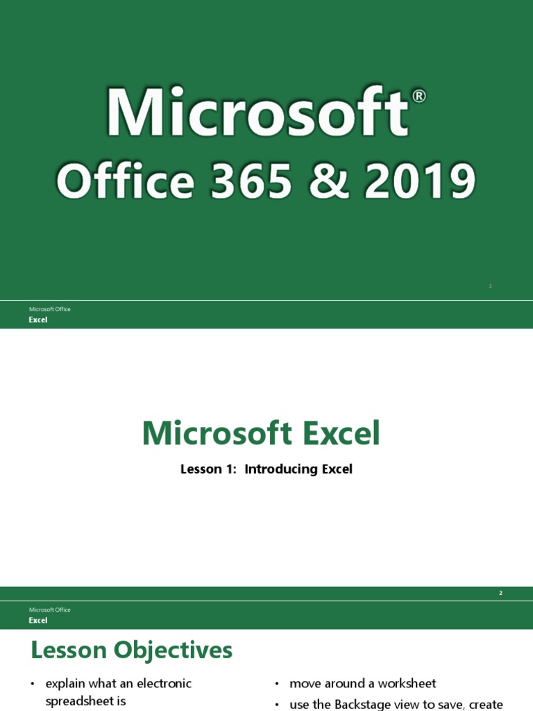 Introduction to Microsoft Excel 365 | PDF | Microsoft Excel | Spreadsheet