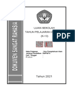Ujian Sekolah TAHUN PELAJARAN 2020/2021 (K-13)