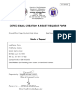 Deped Email Creation & Reset Request Form