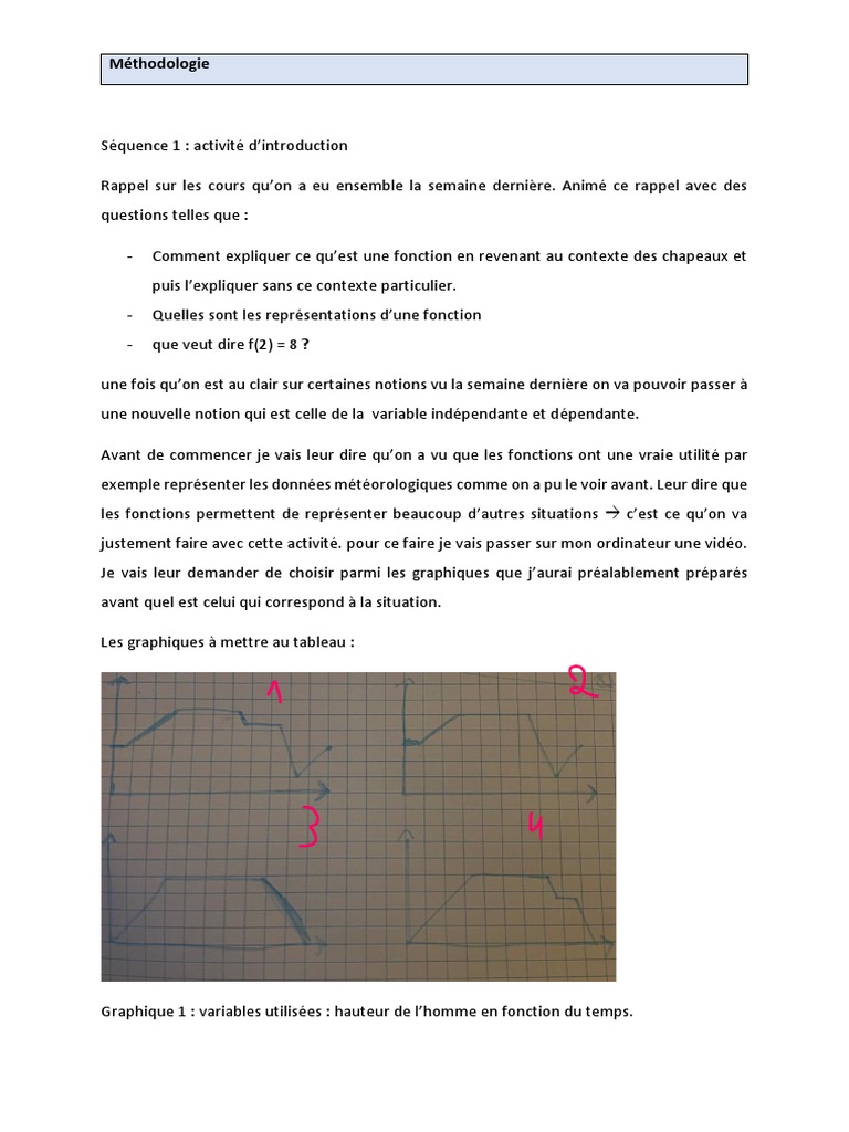 Approche graphique des fonctions CE2 | PDF | Fonction (Mathématiques ...