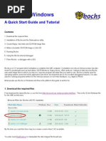 Bochs - A Guide and Tutorial For Windows
