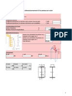 Vérification Du Dimensionnement D'un Poteau en Acier Formulaire D'entrée