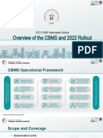Overview of The CBMS and 2022 Rollout