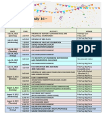 2022sked of Activities