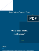 Root Mean Square Error