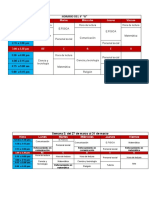 Horario para El Profesor