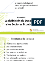 Desarrollo y Sectores Económicos