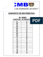 CMB 2016 2017 Gabarito Fundamental