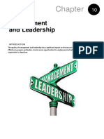 Chapter 10 Management and Leadership