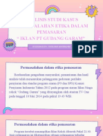 Analisis Studi Kasus Permasalahan Etika Dalam Pemasaran " Iklan PT Gudang Garam"