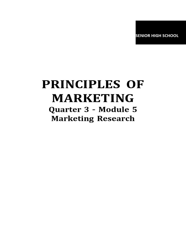 Marketing Research Principles Module 5 | PDF | Marketing Research ...