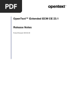 Opentext™ Extended Ecm Ce 23.1: Product Released: 2023-02-28