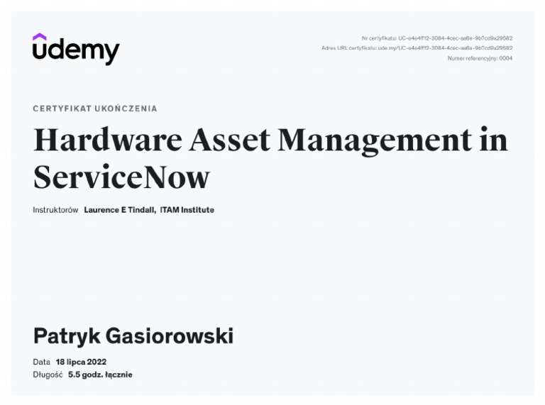 Hardware Asset Management in ServiceNow | PDF