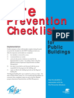 Fire Prevention Checklist