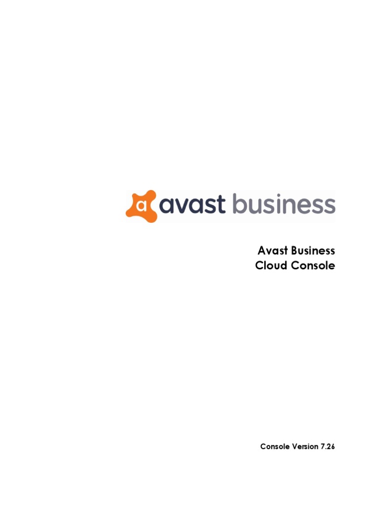 Avast Business Cloud Management Console PDF Port