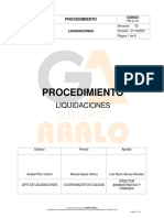 Procedimiento General Liquidaciones