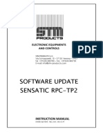 Software Update Sensatic Rpc-Tp2: Electronic Equipments and Controls